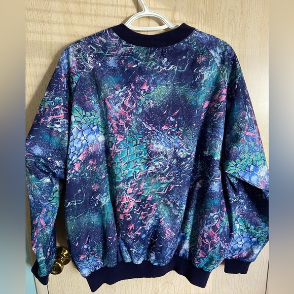 Vintage Sunderland of Scotland Womens Cosmic Windbreaker Waterproof Jacket Sz L - Picture 8 of 13